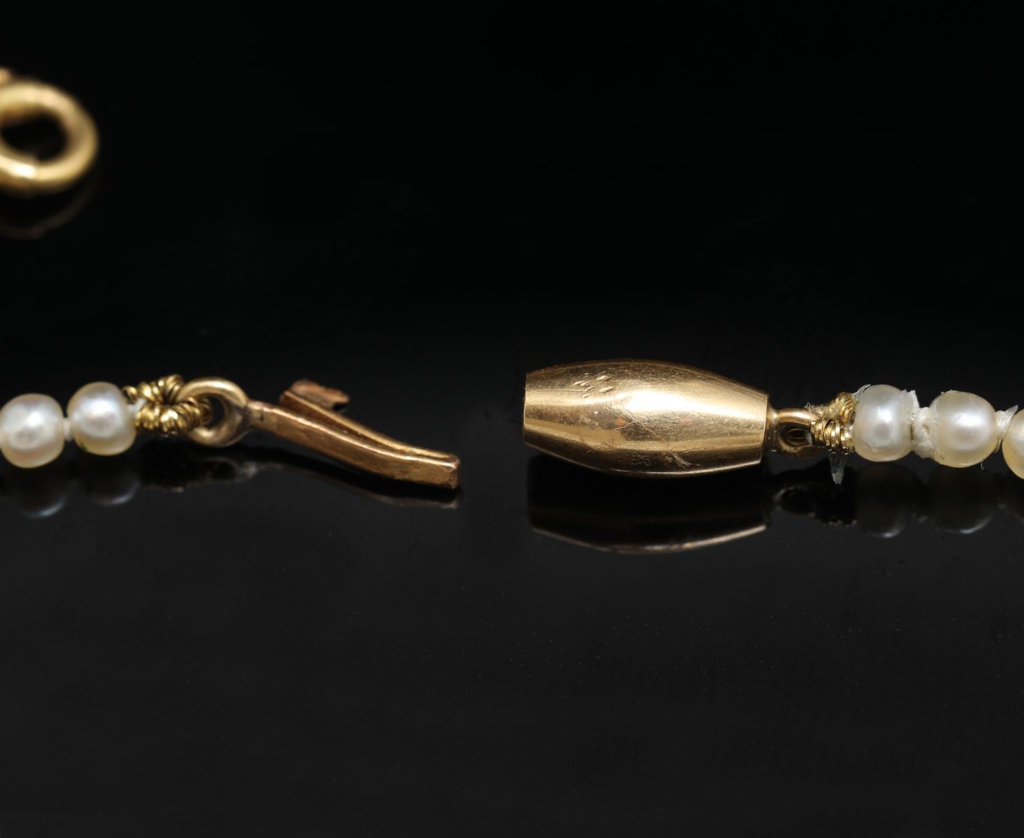 Antique Gallery Soleil アンティークジュエリー / 天然真珠 純白 5mm